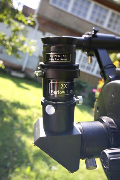 Levenhuk SkyMatic 127 GT MAK Review - Using 10 mm eyepiece with 2x Barlow lens
